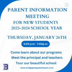 Parent Information Meeting 2023-2024 New Applicants.